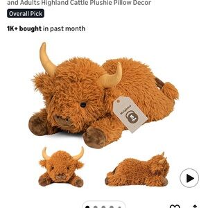 Highland Cattle Weighted Plushie